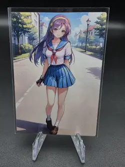 Athena Asamiya King Of Fighther Holographic Anime Collectible Trading Card - Image 2