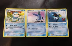 Piplup 85/127, Prinplup 59/127, & Empoleon 26/127 Platinum Pokemon Card Set MP - Image 1