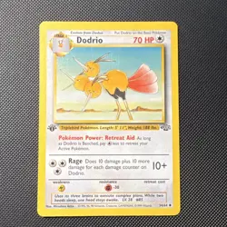 Pokemon Dodrio 34/64 Jungle Uncommon 1st Edition English Card - Image 1