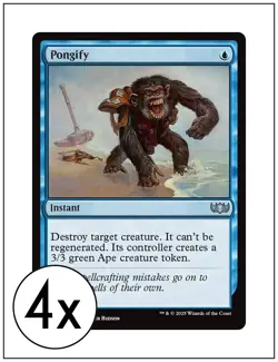 4x Pongify, Tarkir Dragonstorm Commander, Magic MTG NM - Image 1