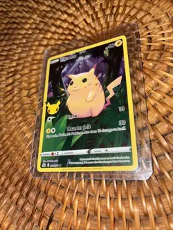 Pokemon TCG Pikachu Celebrations 25th Anniversary Holo 60 HP 005/025 - Image 3