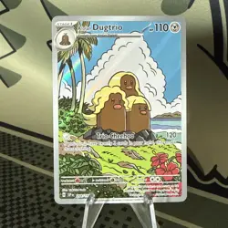 Alolan Dugtrio 208/191 Pokemon TCG Illustration Rare SV08: Surging Sparks NM - Image 1