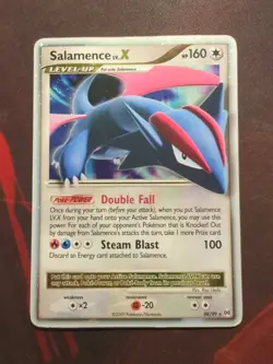 Pokemon Salamence LV.X 98/99 Arceus Ultra Rare Holo Level Up Dragon 160 HP - Image 1
