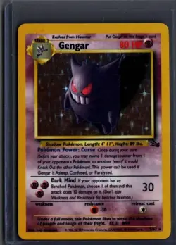 Gengar 20/62 Rare Fossil Pokemon Holo - Image 1