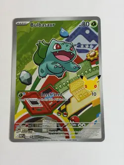 Pokemon TCG Bulbasaur MEP 037 First Partner Illustration Promo English - Image 2