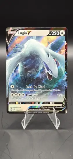 Lugia V 138/195 - Silver Tempest Pokemon NM B18 - Image 1