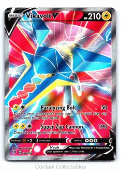 Vikavolt V 180/189 - Darkness Ablaze - Pokemon Card - Lightly Played - Image 1
