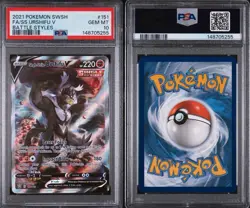 2021 POKEMON SWSH BATTLE STYLES #151 FULL ART/SINGLE STRIKE URSHIFU V PSA 10 - Image 3