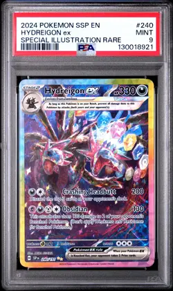 2024 POKEMON SSP EN-SURGING SPARKS SPECIAL ILLUSTRATION RARE HYDREIGON EX PSA 9 - Image 1
