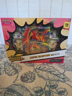 Pokemon Mega Evolution Ascended Heroes Mega Emboar EX Box Booster SEALED - Image 1