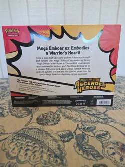 Pokemon Mega Evolution Ascended Heroes Mega Emboar EX Box Booster SEALED - Image 2