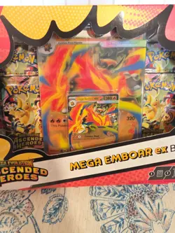 Pokemon Mega Evolution Ascended Heroes Mega Emboar EX Box Booster SEALED - Image 3