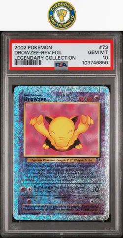 2002 Pokemon LC Drowzee-Rev.Foil #73 PSA 10 (New Cert!) (Pop 20) - Image 1