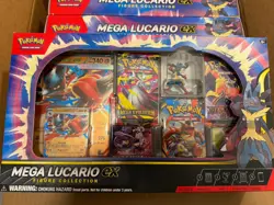 Pokemon TCG Mega Lucario ex Premium Figure Collection Box Sealed New - Image 3