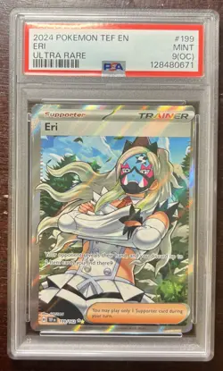 Eri 199/162 Ultra Rare Pokemon TCG SV:Temporal Forces PSA 9(oc) MINT - Image 1