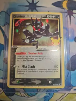 Pokemon Greninja Gold Star Celebrations 25th Anniversary Promo SWSH144 Holo - Image 1