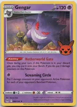 Gengar 066/196 Holo Trick or Trade BOOster 2023 Pokemon NM - Image 1