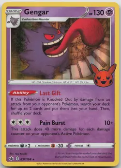 Gengar 057/198 Holo Promo Trick or Trade BOOster Pokemon Near Mint - Image 1