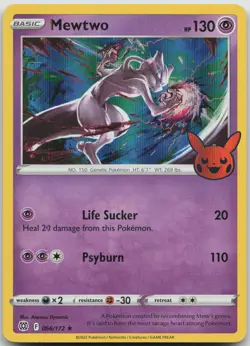 Mewtwo 056/172 Holo Promo Trick or Trade BOOster Pokemon Near Mint - Image 1