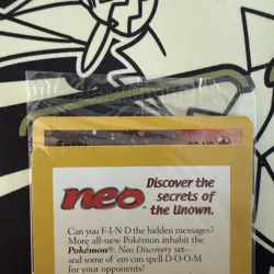 Sealed 2001 Entei Reverse Holo Pokemon Neo Discovery Black Star Movie Promo VTG - Image 2