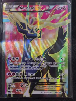 Pokemon TCG Xerneas-Ex Holo Full Art Ultra Rare Card XY 146/146 - Image 1