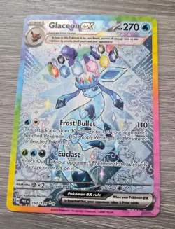 Pokemon Prismatic Evolutions Glaceon ex 150/131 Special Illustration Rare NM - Image 1