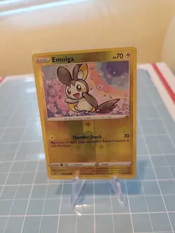 Reverse Holo Emolga 047/159 Common Crown Zenith Pokemon TCG - Image 1