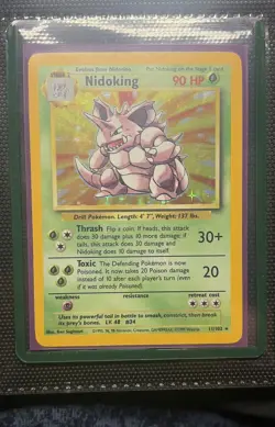 Pokemon TCG Nidoking Base Set 11/102 Holo 1999-2000 Wizards Base Set... - Image 1