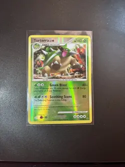 Pokemon TCG Torterra 39/127 Platinum Reverse Holo Rare Card MP - Image 1