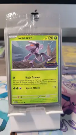 🟢 Genesect 008/094 Phantasmal Flames STAMPED & SEALED Holo Rare Best Buy Promo - Image 1