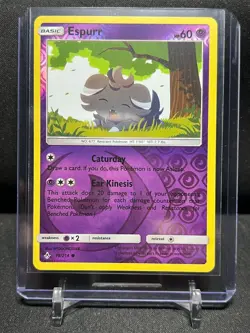 Espurr 79/214 Reverse Holo Pokemon 2019 SM Unbroken Bonds NM - Image 1