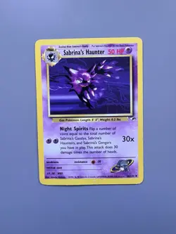 Pokemon Sabrina’s Haunter 1st Edition 58/132 Card - Image 1