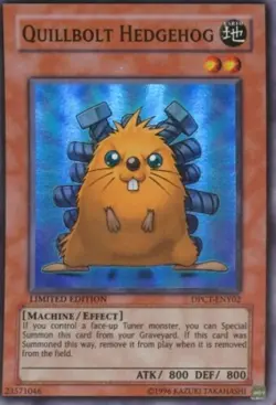 Yugioh! MP Quillbolt Hedgehog - DPCT-ENY02 - Super Rare - Limited Edition Modera - Image 1
