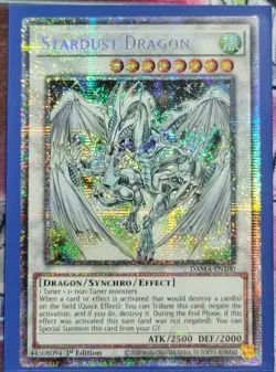 Yugioh Stardust Dragon Starlight Rare DAMA-EN100 1st Edition Near Mint - Image 2