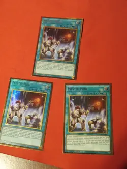 MGED-EN047 x3 Mystic Mine Gold Rare Light Played Nice Condition Playset Yugioh - Image 1