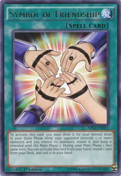 Yugioh! LP Symbol of Friendship - MIL1-EN017 - Rare - 1st Edition Lightly Played - Image 1