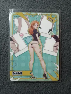 Nami mix13 one piece Goddess Story WAIFU ANIME CARD - Image 1
