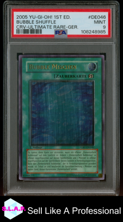 BUBBLE MISCHEN YUGIOH ULTI RARE 1ST ED CYBERNETIC REV. CRV-DE046 2005 PSA 9 - Image 1