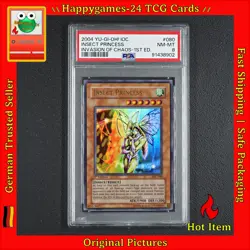 PSA 8 - 1ST ED - INSECT PRINCESS - YU-GI-OH! IOC-080 INVASION OF CHAOS /T86 - Image 1