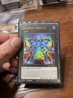 Yu-Gi-Oh Gigantic Spright POTE-EN047 Ultra Rare 1st Edition, Near Mint Condition - Image 1