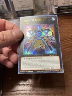 Yu-Gi-Oh Gigantic Spright POTE-EN047 Ultra Rare 1st Edition, Near Mint Condition - Image 4