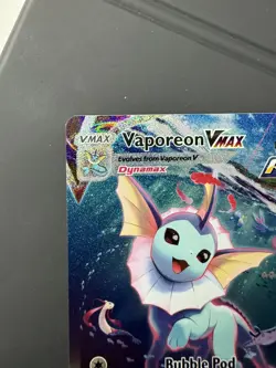 (NM) Vaporeon VMAX SWSH182 Black Star Promo Full Art Holo Pokemon TCG Card - Image 4
