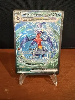 Pokemon TCG Garchomp EX Illustration Rare Card 245/182 Sv04: Paradox Rift NM - Image 1