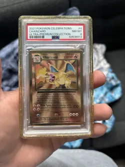 Charizard (Celebrations Metal Card) 004/102 PSA 8 (GradedGuard Not Included) - Image 1