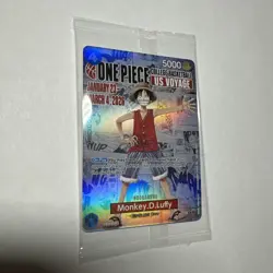 One Piece P-055 Monkey D. Luffy U.S. Voyage College Basketball Promo Card-SEALED - Image 1