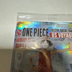 One Piece P-055 Monkey D. Luffy U.S. Voyage College Basketball Promo Card-SEALED - Image 4