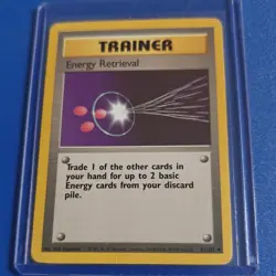 Energy Retrieval 81/102 Base Set Uncommon Trainer Pokemon Card 1999 - Image 2