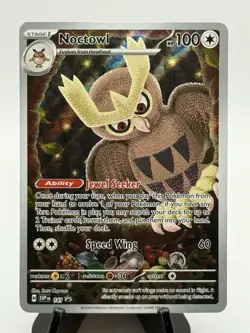 Noctowl 141 Holo Illustration Rare Scarlet & Violet Promo Pokemon Card - Image 1