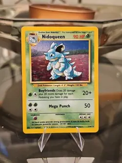 Nidoqueen 7/64 Jungle Set NO SYMBOL ERROR MISPRINT Holo Rare Pokemon Card 1999 - Image 1