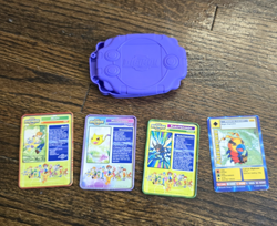 VTG Digimon Taco Bell 2000 Kunemon 3 Metal Cards Matt Nyaromon Kabuterimon Case - Image 1